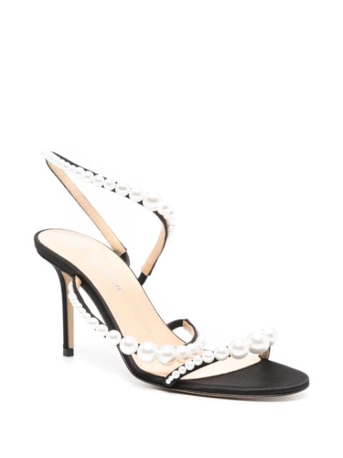 80mm faux-pearl sandals