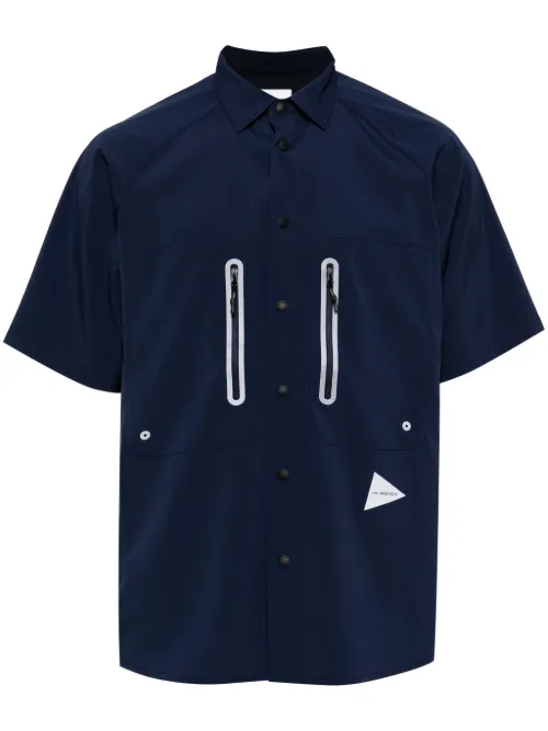 Chemise à logo imprimé - and Wander - Modalova