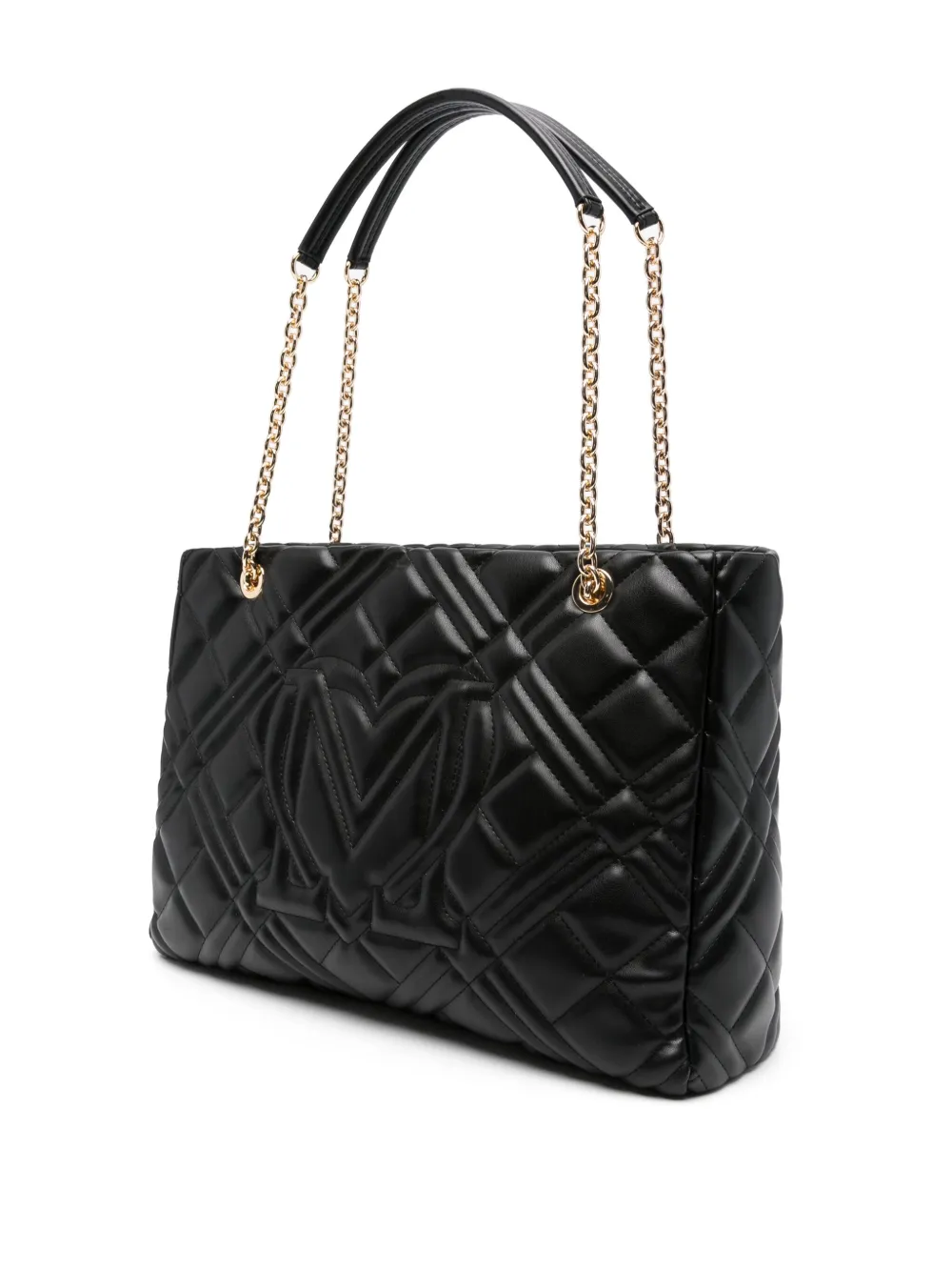 Cheap Love Moschino quilted leather shoulder bag WOMEN