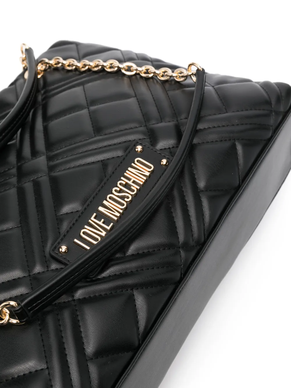 Cheap Love Moschino quilted leather shoulder bag WOMEN