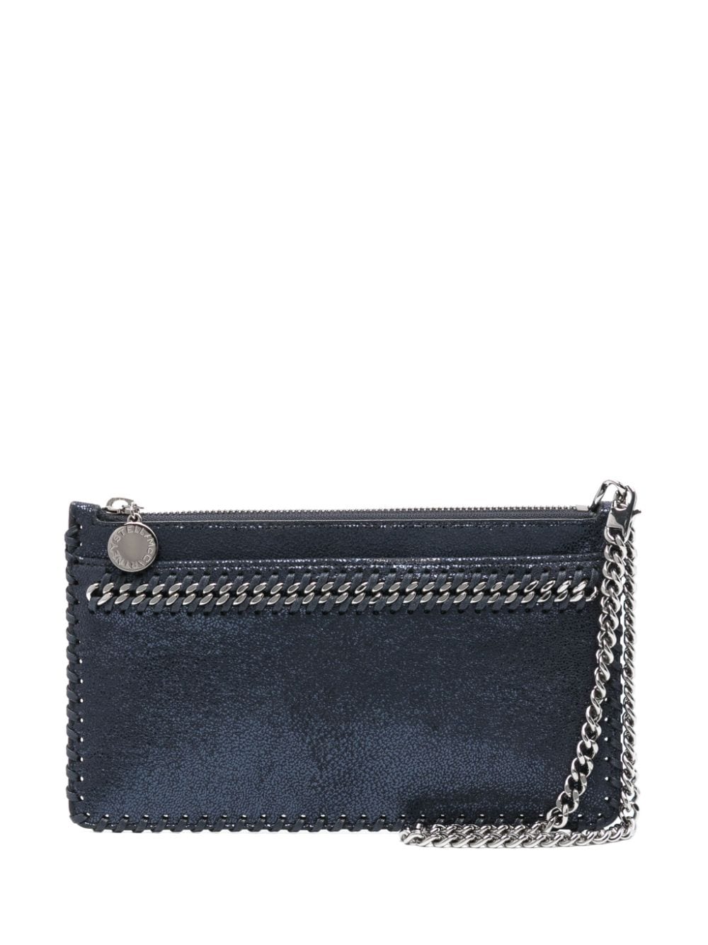 Stella Mccartney Cable-link Chain Wallet In Blue