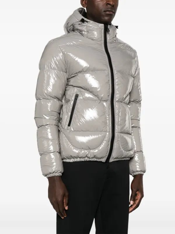 Patent puffer jacket on sale