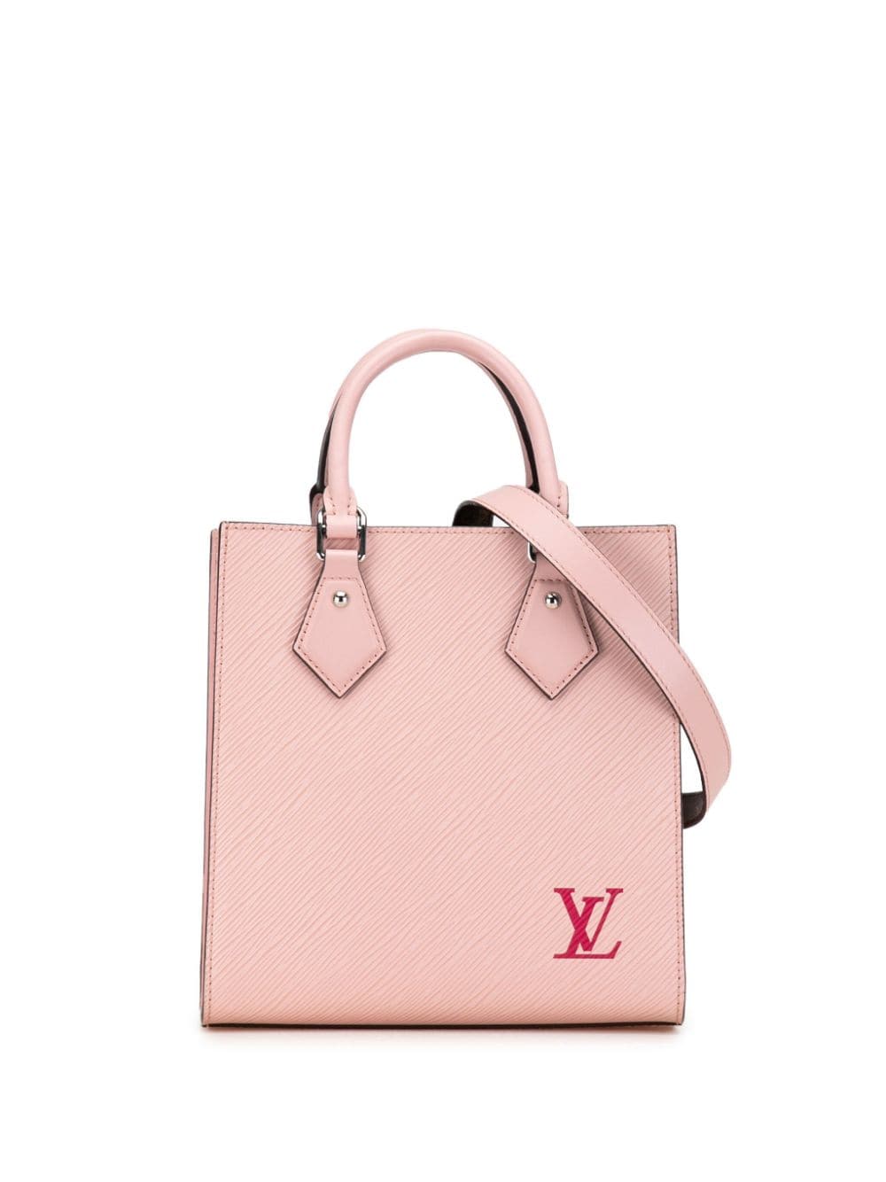 Pre-owned Louis Vuitton 2021-2023 Epi Sac Plat Bb Satchel In Pink