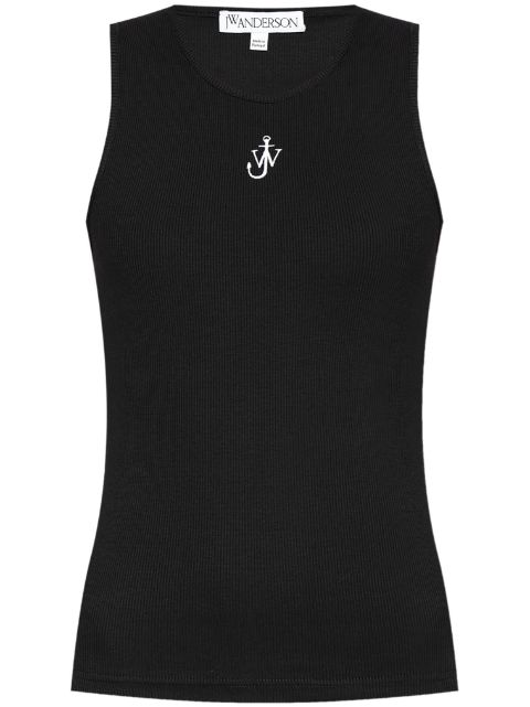 JW Anderson Anchor-logo ribbed tank top Women