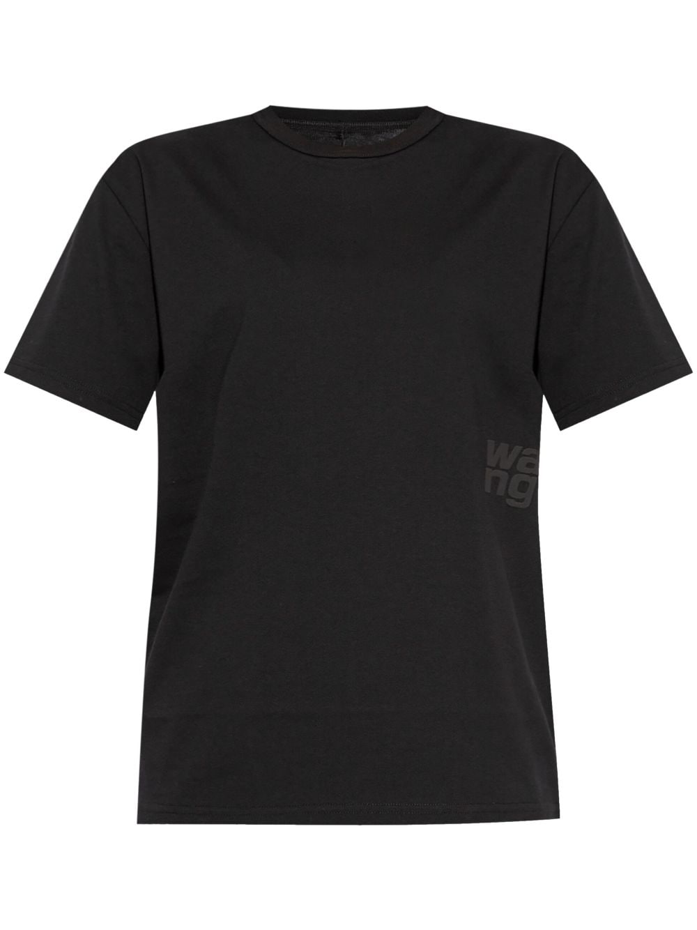 Alexander Wang Logo-print Cotton T-shirt In Black