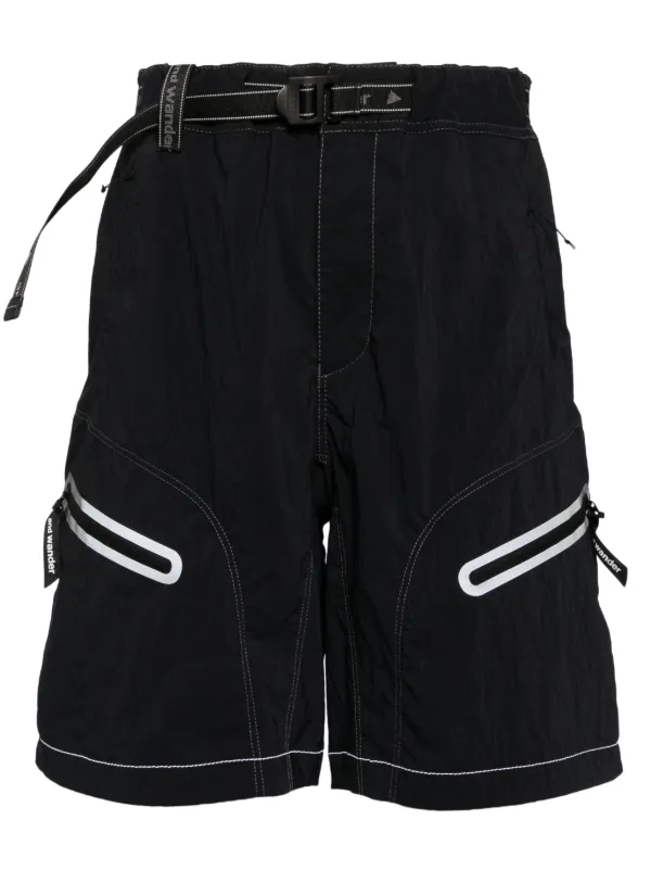and Wander ショートパンツ　黒 楽天市場】【SALE 30%OFF】アンドワンダー Nyタフタハイカー