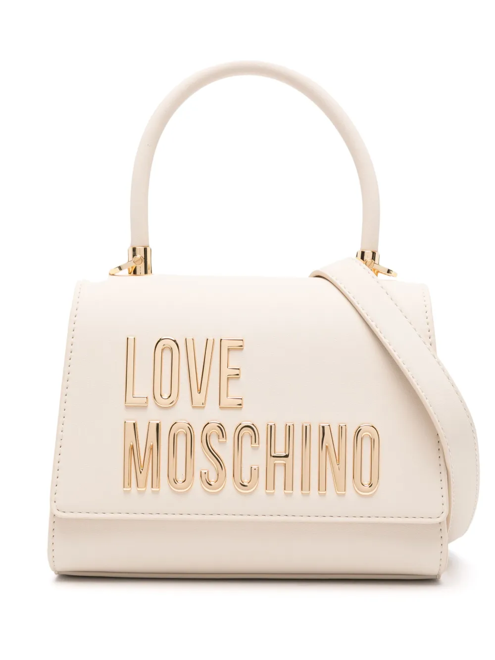 Love Moschino Shopper met logo Beige
