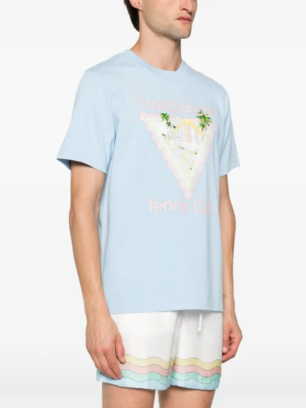 【関税込み】Casablanca ブルー Maison De Reve Tシャツ Casablanca Maison De Reve Tシャツ | ブルー | FARFETCH JP