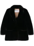 S.W.O.R.D 6.6.44 notched-lapels faux-fur jacket - Black
