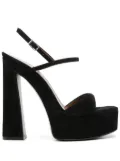 Giuseppe Zanotti 105mm suede platform sandals - Black