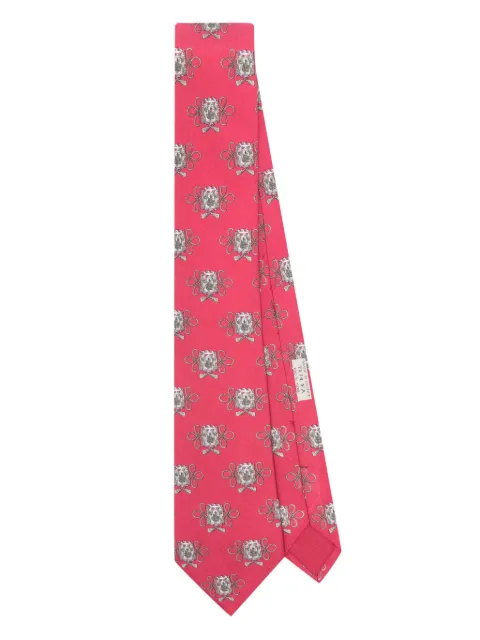Hermès Pre-Owned 2000s drum-patterned silk tie