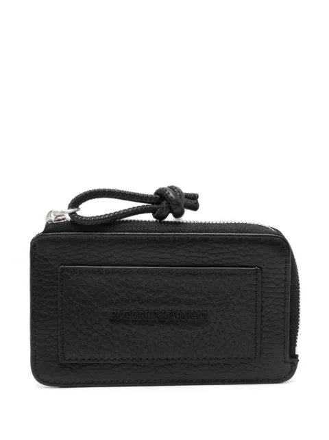 Emporio Armani cartera con placa del logo