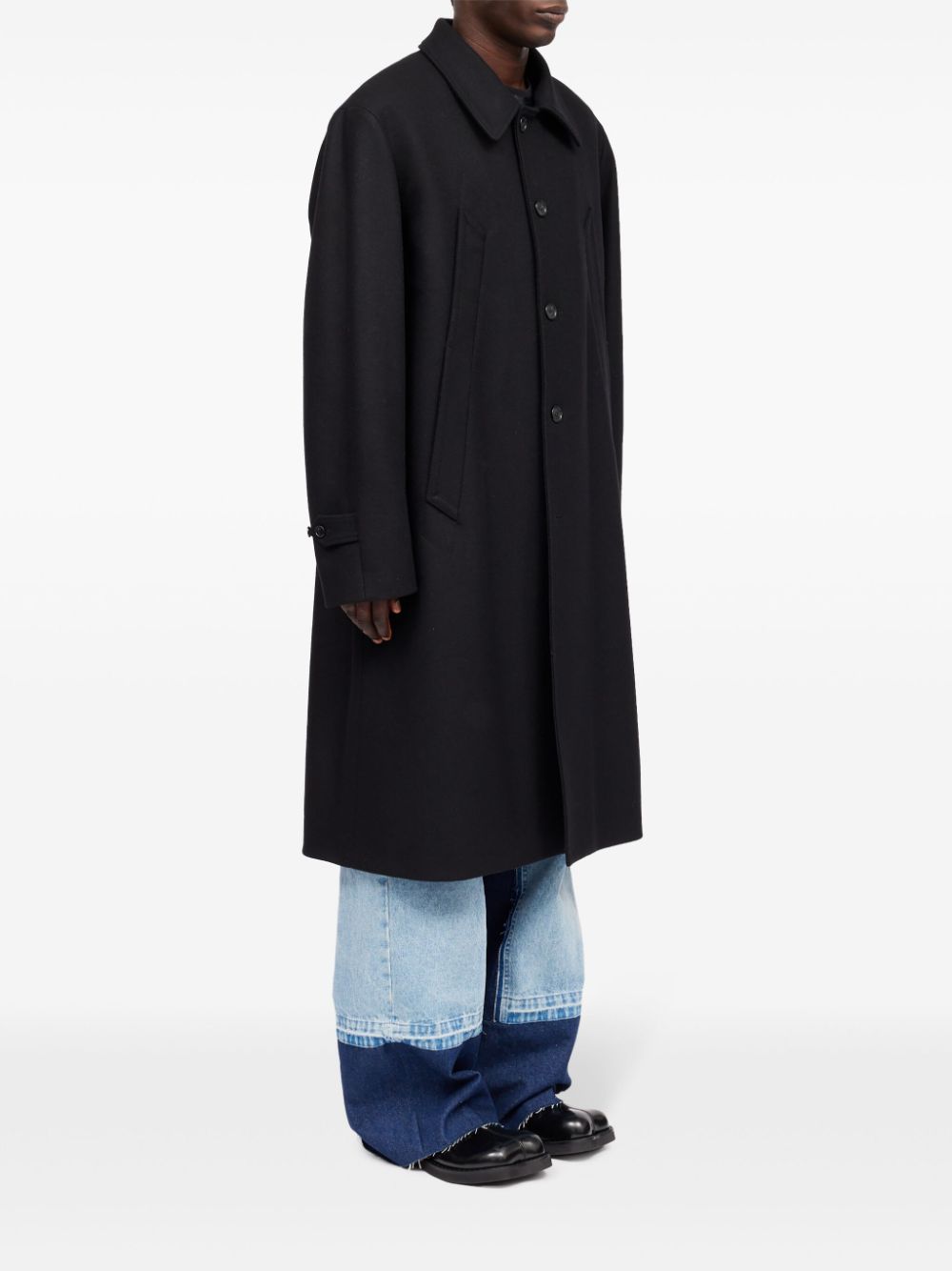 MM6 Maison Margiela classic collar buttoned coat Men