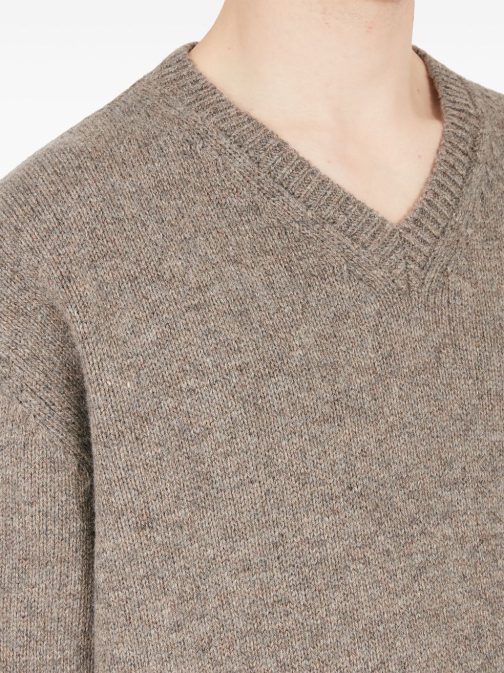 Maison Margiela speckle-knit wool jumper Men