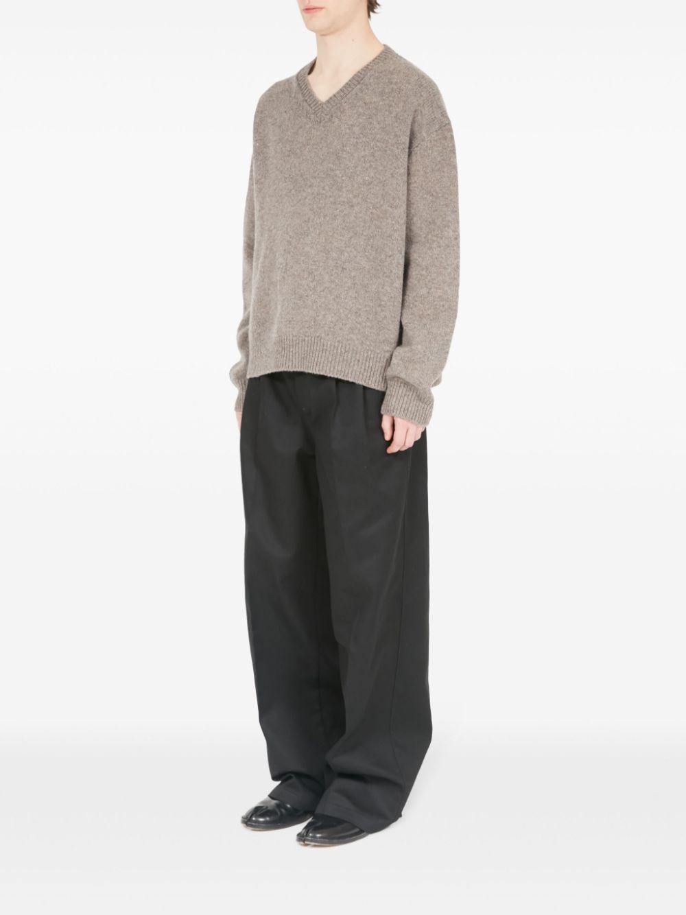 Maison Margiela speckle-knit wool jumper Men