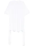 MM6 Maison Margiela flocked-print dress - White