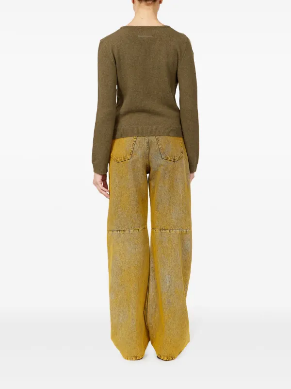 MM6 Maison Margiela カットアウト プルオーバー | グリーン | FARFETCH JP