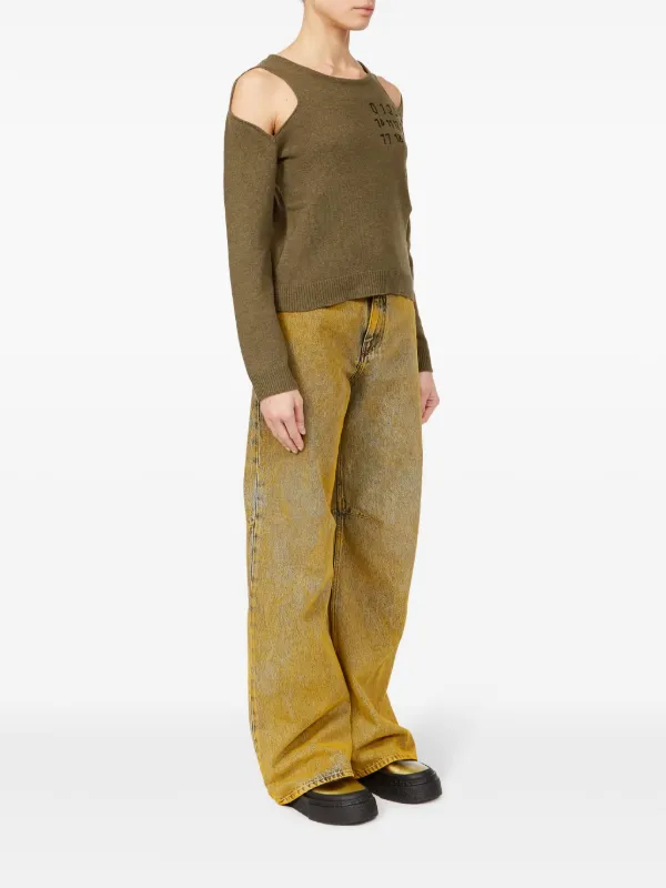 MM6 Maison Margiela カットアウトプルオーバー MM6 Maison Margiela カットアウト プルオーバー | グリーン