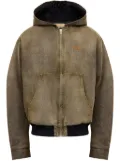 MM6 Maison Margiela ribbed detail jacket - Brown