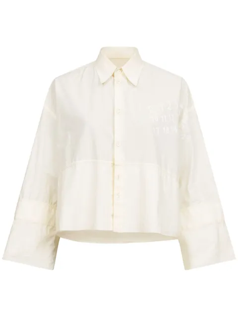 MM6 Maison Margiela logo-print poplin shirt