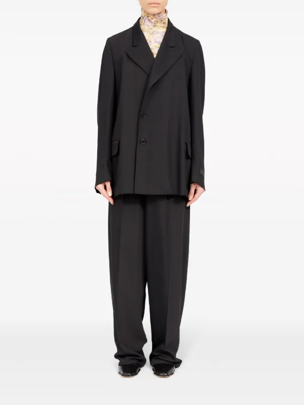 MM6 Maison Margiela peak-lapels Blazer | Black | FARFETCH