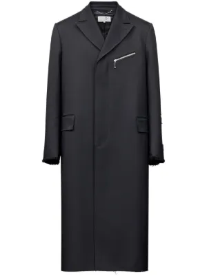 Maison Margiela ハイネック シングルコート | ブラック