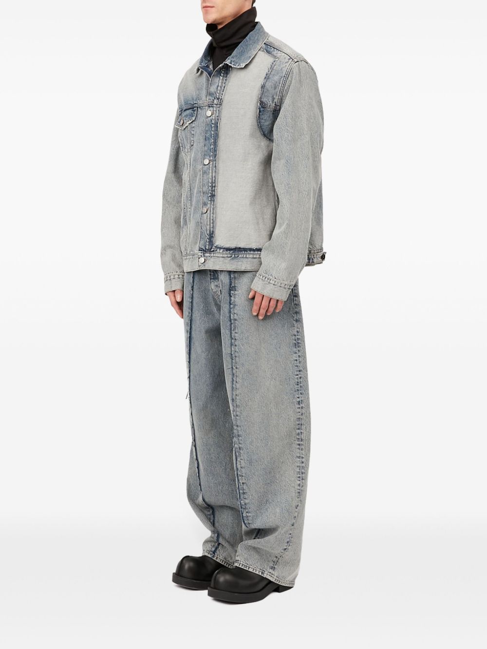 MM6 Maison Margiela contrasting denim jacket Men