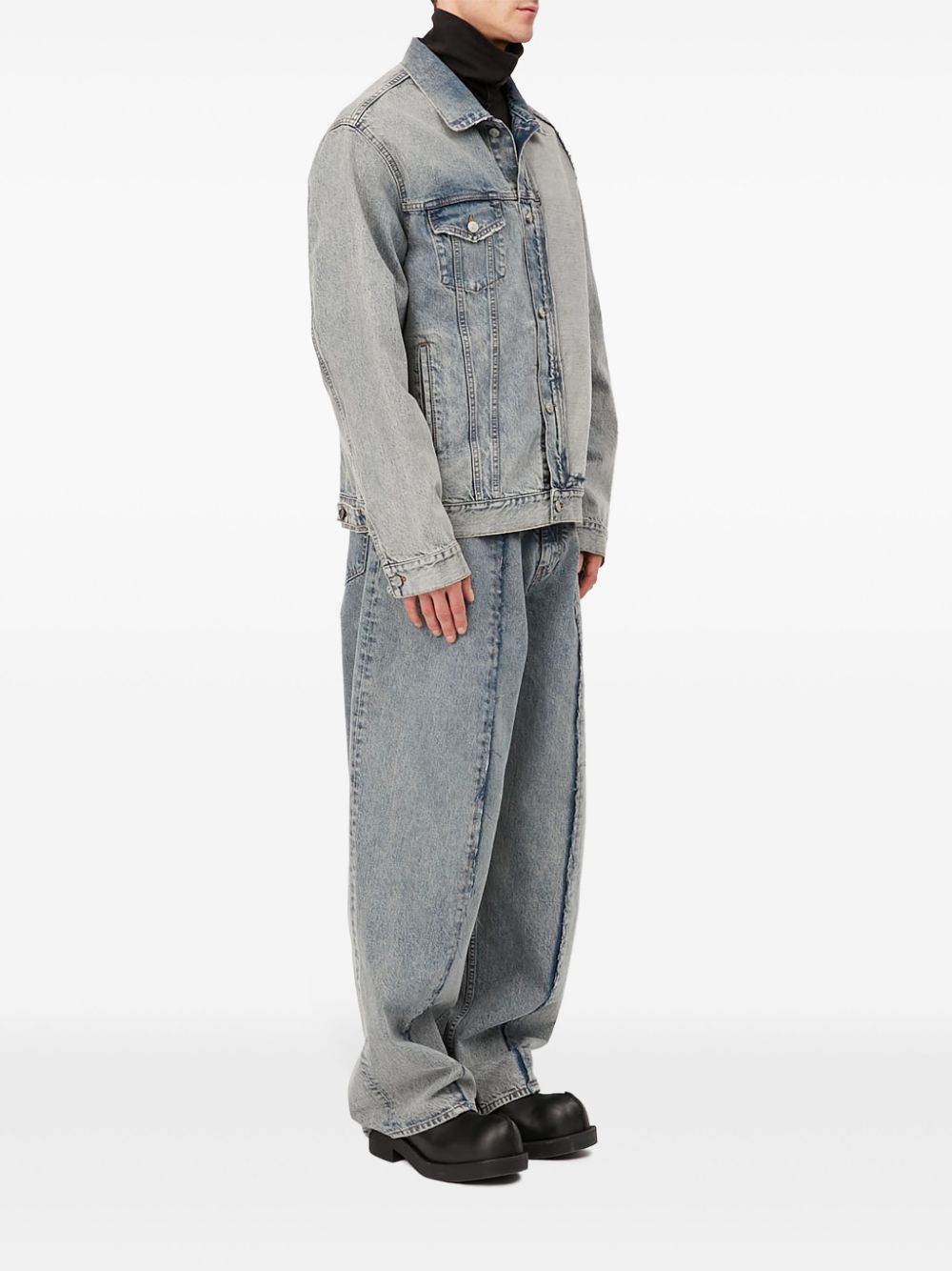 MM6 Maison Margiela contrasting denim jacket Men