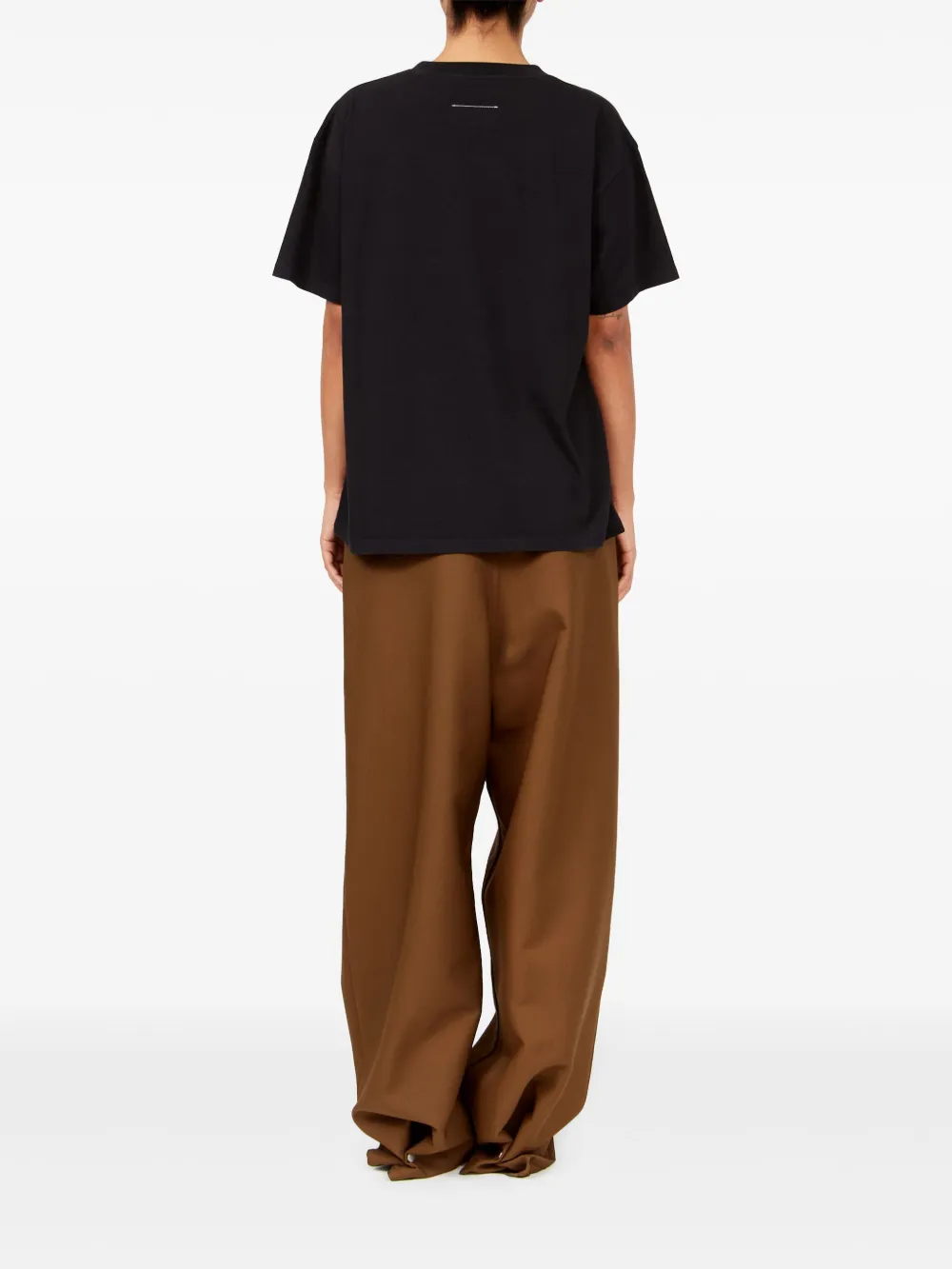 MM6 Maison Margiela T-shirt met grafische print Zwart