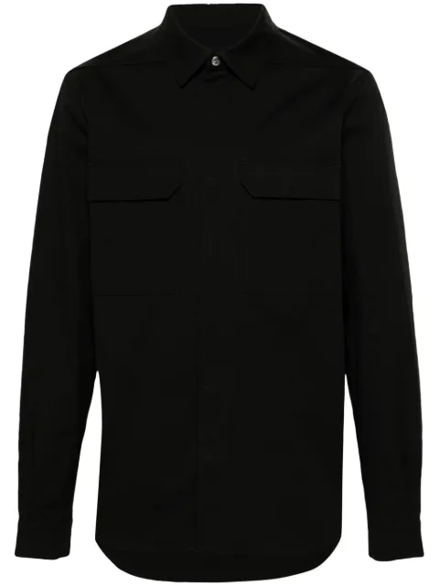 Rick Owens flap-pockets coated shirt