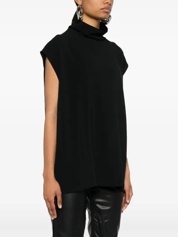 Rick Owens Edfu T Sleeveless Top | Black | FARFETCH CH