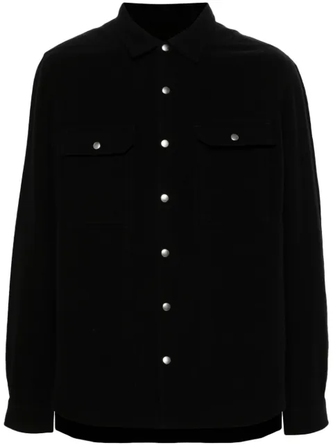 Rick Owens felted shirt jacket