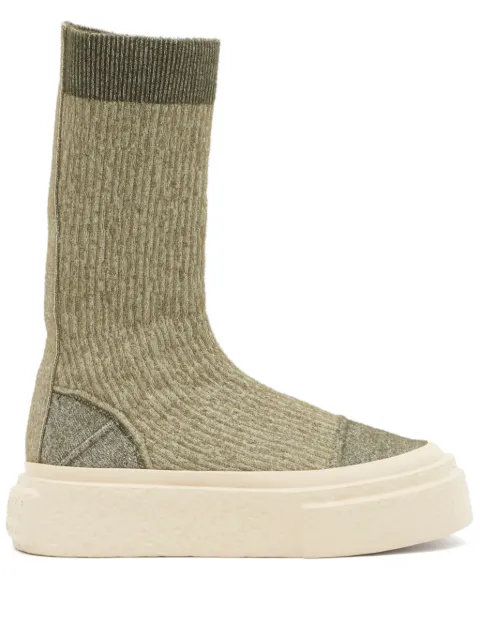 MM6 Maison Margiela numbers-motif sneakers 