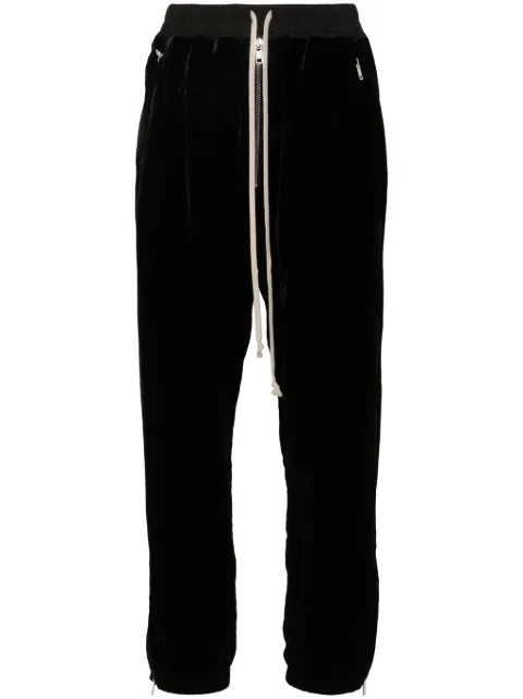 Rick Owens pants de velour drop crotch