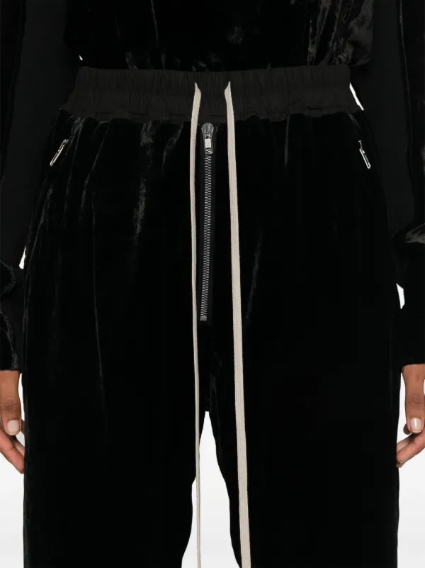 (正規店出品)RICK OWENS WOMEN RP01C5313 Y TRACK PANTS BLACK RickOwens_RP01D2313-J-