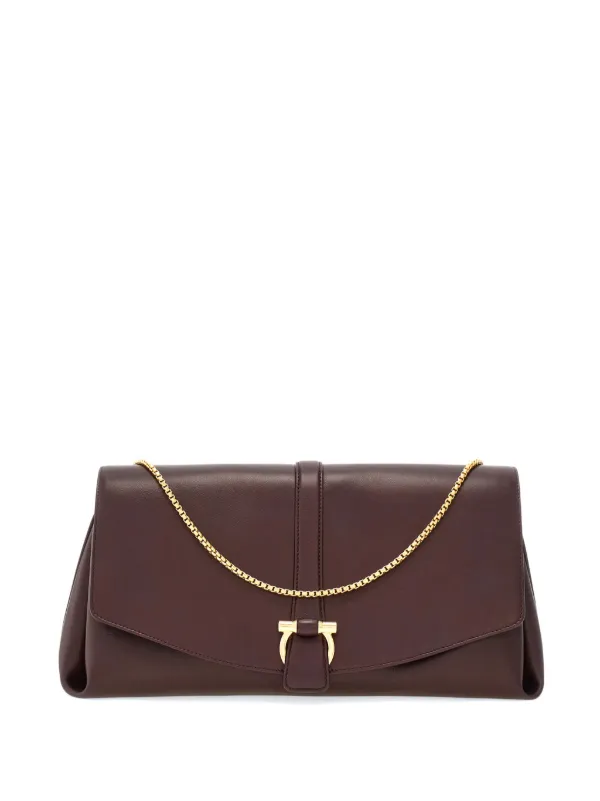 フェラガモ アイリーンロックフラップバッグ ショルダーバッグ Ferragamo フラップ ショルダーバッグ | レッド | FARFETCH JP