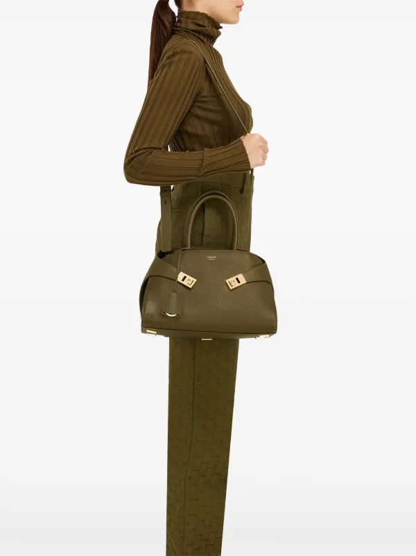 Ferragamo Small Hug Handbag | Green | FARFETCH