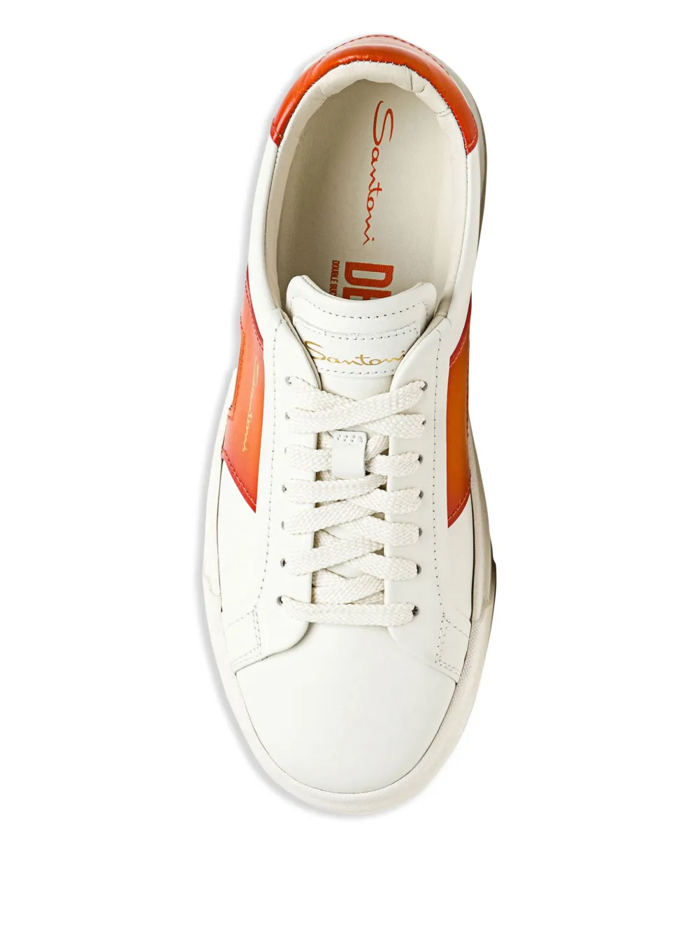 Santoni Leren sneakers Wit