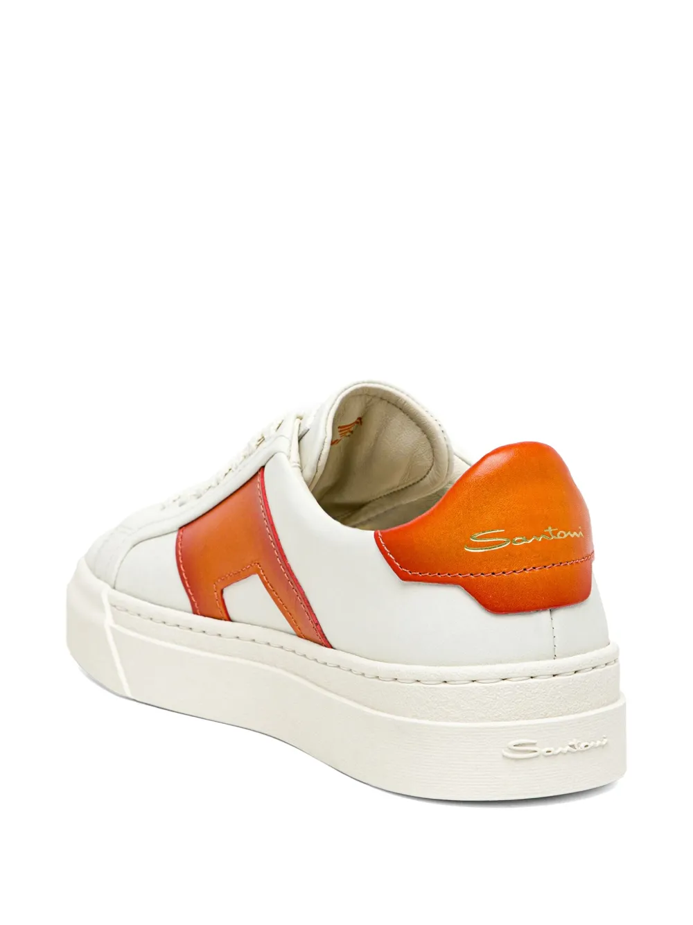 Santoni Leren sneakers Wit