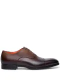 Santoni gradient-effect leather Oxford shoes - Brown