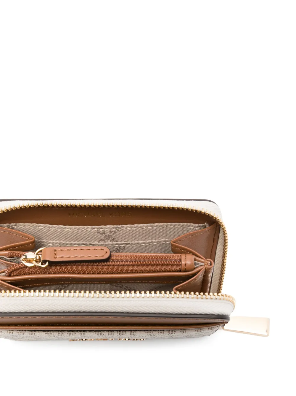 Michael Kors Jet Set portemonnee Beige