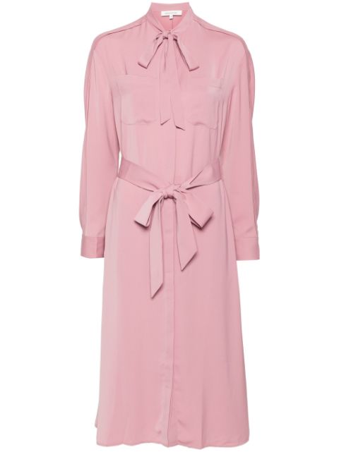 Maison Kitsune belted midi shirt dress Women