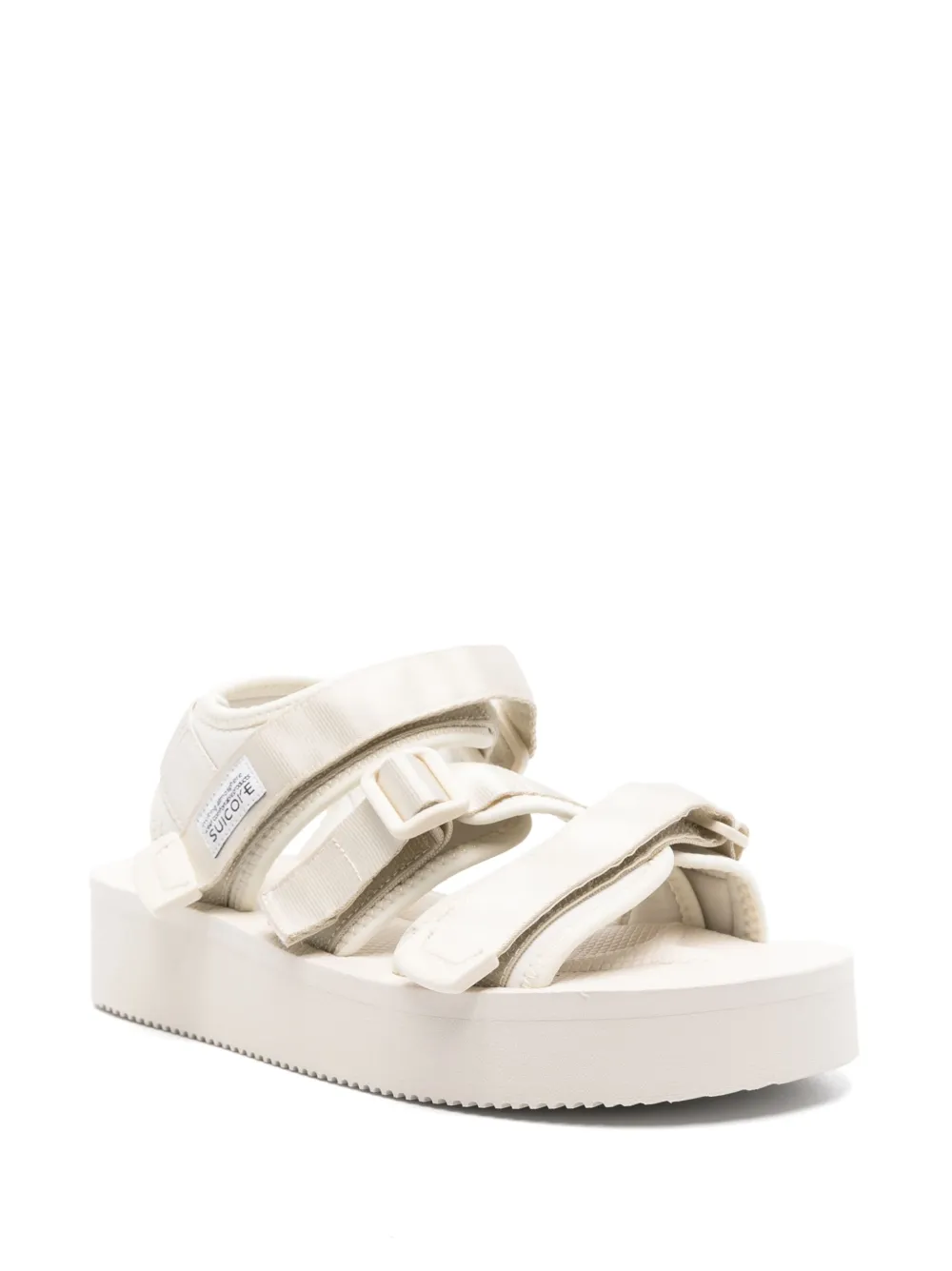 Suicoke Sandalen met klittenband en logopatch - Wit