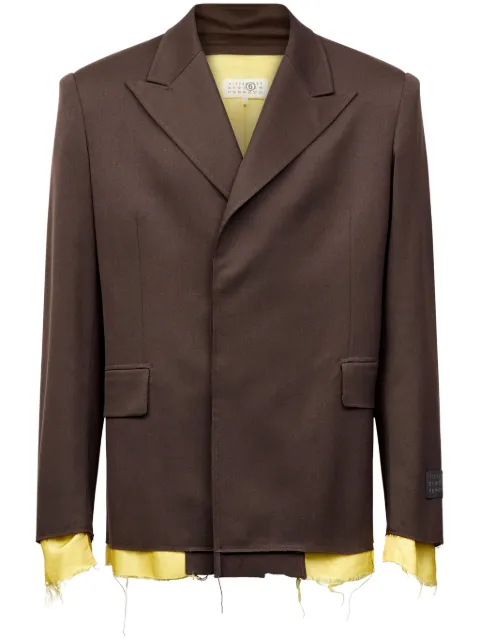 MM6 Maison Margiela contrasting long-sleeve blazer Men