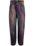 MM6 Maison Margiela bleached-effect straight-leg jeans - Blue
