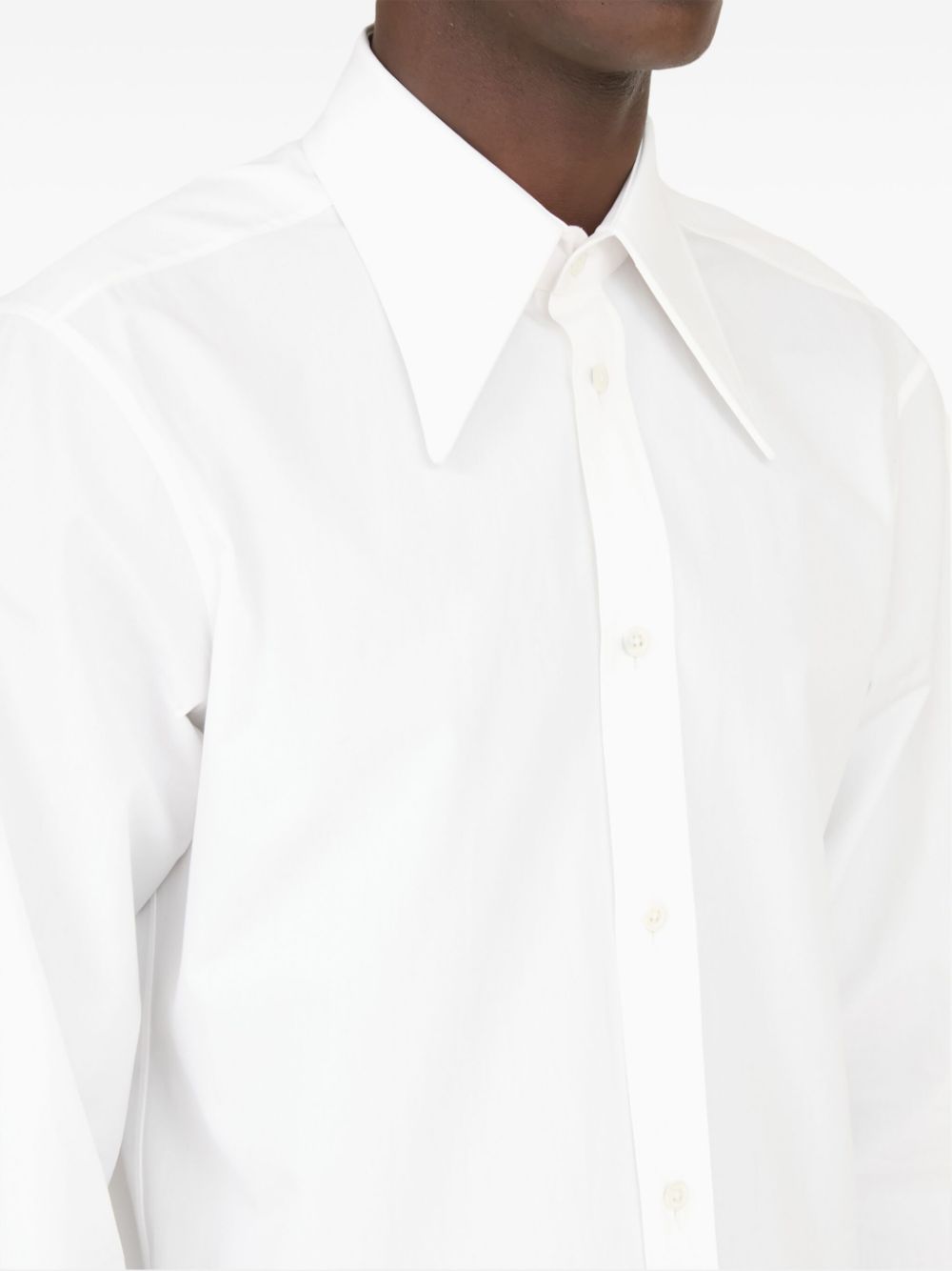 Maison Margiela pointed-collar cotton shirt Men