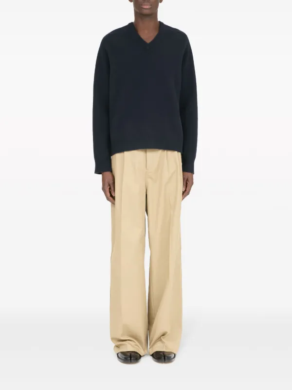 MM6 Maison Margiela レイヤード ワッフルニット プルオーバー