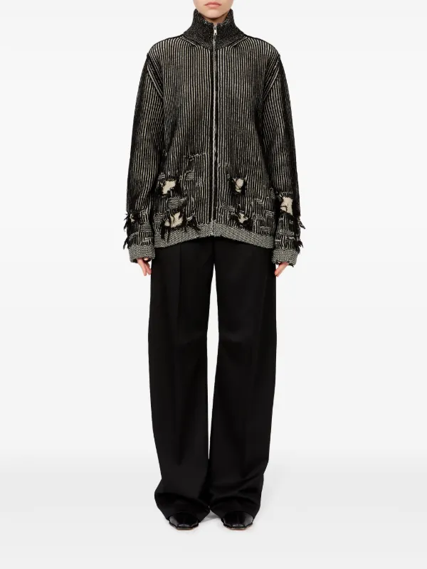 MM6 Maison Margiela ダメージ ジャケット | ブラック | FARFETCH JP