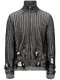 MM6 Maison Margiela ripped detailing jacket - Black