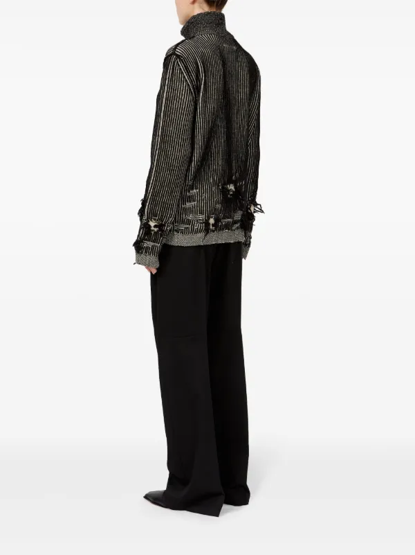 MM6 Maison Margiela ダメージ ジャケット | ブラック | FARFETCH JP